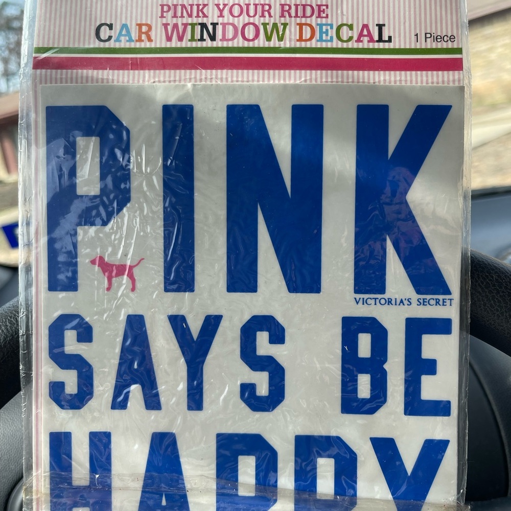 PINK Victoria's Secret Blue Car Window Decal
